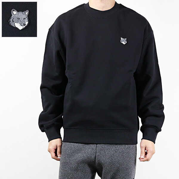 Rakuten - Maison Kitsune メゾンキツネ スウェットシャツ Grey Fox Head Comfort Sweatshirts PM00304KM0341 メンズ トレーナー フォックスヘッド 刺繍パッチ コンフォート クルーネック 長袖 LaG Onlinestore