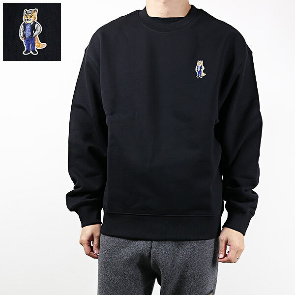 Maison Kitsune メゾンキツネ スウェットシャツ Dressed Fox Comfort Sweatshirts PM00310KM0341 メンズ トレーナー ドレスド フォックス コンフォート クルーネック 長袖 LaG Onlinestore