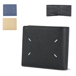 メゾン マルジェラ 二つ折り財布 メンズ Maison Margiela メゾンマルジェラ BI-FOLD WALLET 二つ折り財布 折りたたみ財布 ロゴ レザー 本革 シンプル メンズ S35UI0435 P4745