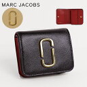 マーク ジェイコブス 革二つ折り財布 レディース MARC JACOBS マークジェイコブス New Small Wallet S112L01PF21 014 289 スナップショット ミニ財布 二つ折り財布 ジップアラウンドウォレット レザー ロゴ レディース