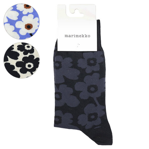 【ネコポス：1点迄】Marimekko マリメッコ Kirmailla Unikko Socks 091024 091023 靴下 ソックス ウニッコ ロゴ カジュアル レディース