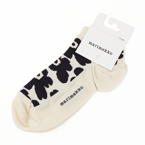 【ネコポス配送：1点迄】Marimekko マリメッコ Rasu Unikko socks 091026 ソックス 靴下 アンクル丈 ロゴ フラワー ウニッコ レディース