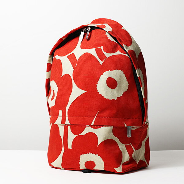 マリメッコ 【5/18限定！当選確率1/2 最大100％バック】Marimekko マリメッコ Enni Pieni Unikko Backpack バックパック リュック 鞄 ウニッコ コットンキャンバス レディース 091444 836