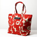 Marimekko マリメッコ Peruskassi Pieni Unikko Tote Bag トートバッグ 通勤 通学 大容量 コットンキャンバス 鞄 ウニッコ ロゴ レディース 091445