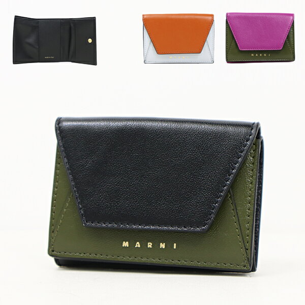 MARNI }j Tri-Fold Wallet PFMO0056U1 P2644 O܂z ~jz RpNg oCJ[ LJW K fB[X