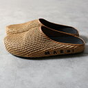 MARNI }j SABOT RAFFIA SLIPPERS SBMR001901 P3860 ZN001 T_ C S tBA obNX Y