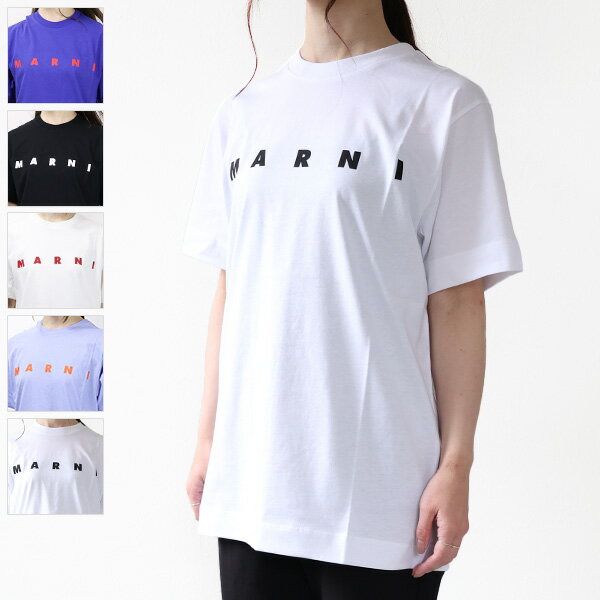 【5/31迄！SNSフォロワーさん限定 5％OFFクーポン発行中】MARNI マルニ LOGO T-SHIRT Tシャツ 半袖 クルーネック ロゴT ロゴプリント コットン キッズ メンズ レディース 大人もOK M002MV M00HZ MT135U