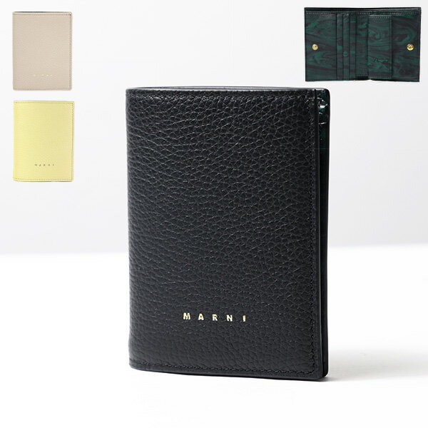 MARNI }j Bi-Fold Wallet ܂z ܂肽ݍz ~jz RpNg Kꂠ U[ fB[X PFMOQ14Q06 LV688