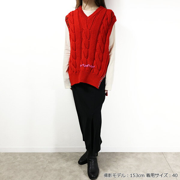 MARNI マルニ ベスト 3D Cable Knit Vest CVMD0094Q0 UFWH07 レディース バージン...