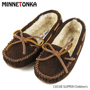 MINNETONKA ミネトンカ CASSIE SLIPPER Children's　キッズ モカシン ボア キッズ 靴 モカシン シューズ