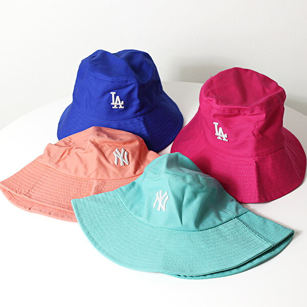 Rakuten - MLB Korea エムエルビーコリア キッズ バケットハット Small Logo Bucket Hat 72CPHE111 ニューヨーク・ヤンキース ロサンゼルス・ドジャース NY LA コットン 帽子 LaG Onlinestore