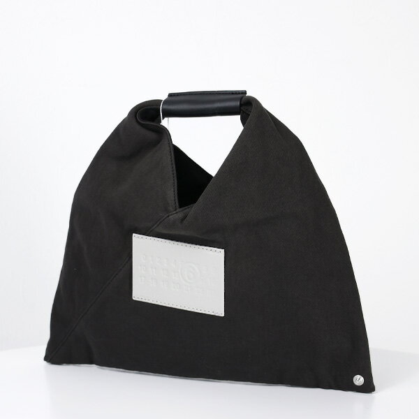 【超目玉】MM6 エムエムシックス Classic Mini Japanese Tote Bag ジャパニーズ スモール ハンドバッグ 鞄 レザー コットン レディース SB6WD0013 P5547 T8013のサムネイル