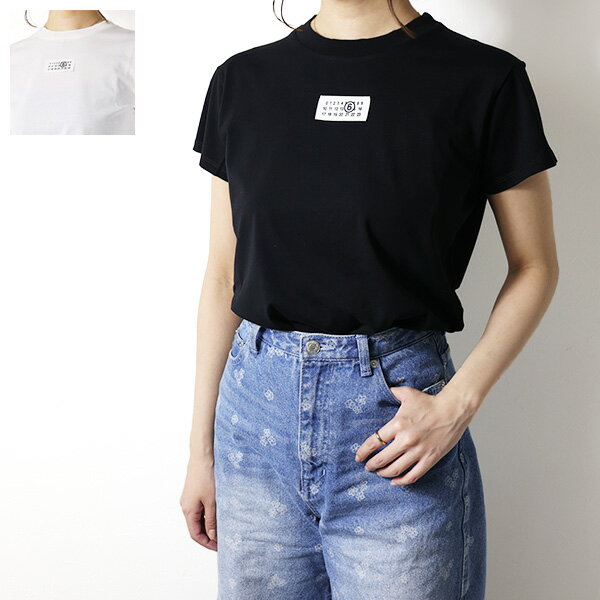 Rakuten - MM6 エムエムシックス Tシャツ Logo Patch T-Shirts S52GC0327 S24312 レディース 半袖 カットソー ロゴT ナンバリングロゴ LaG Onlinestore