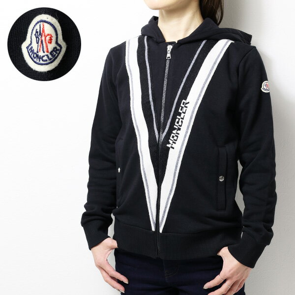 楽天LaG OnlineStore　楽天市場店MONCLER ENFANT モンクレール Zipped Hoodie ジップアップパーカー フーディ スウェット 長袖 裏起毛 キッズ 男の子 女の子 大人もOK 8G00009809B3