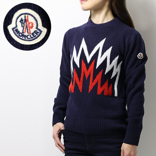 楽天LaG OnlineStore　楽天市場店MONCLER ENFANT モンクレール Sweater セーター ニット 長袖 クルーネック ウール ロゴ キッズ 男の子 女の子 大人もOK 9C00003M1242