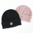 モンクレール 帽子 メンズ MONCLER モンクレール HAT ニット帽 ビーニー ニットキャップ 帽子 リブ ロゴ アイコンパッチ ウール レディース 3B000 48 M1131