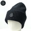 MONCLER モンクレール Knit Cap ニット帽 ビーニー ニットキャップ 帽子 リブ ロゴ アイコンパッチ ウール レディース 3B000 01 M1241