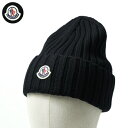 モンクレール 帽子 メンズ MONCLER モンクレール Knit Cap ニット帽 ビーニー ニットキャップ 帽子 リブ アイコンパッチ ウール レディース 3B000 36 A9327