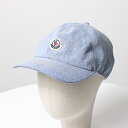 MONCLER モンクレール Baseball Cap ベースボールキャップ キャップ 帽子 デニム ロゴパッチ カジュアル レディース 3B00040 M4206 LaG Onlinestore