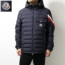 MONCLER モンクレール BERARD Down Jaket ダウンジャケット ダウン ジャケット フード付き ジップアップ ショート丈 トリコロール メンズ 1A00012 54A81 LaG Onlinestore