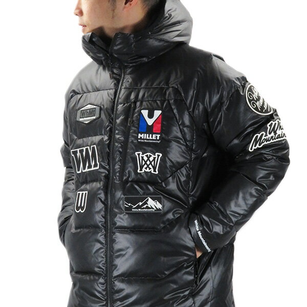 White Mountaineering ホワイトマウンテニアリング MILLET×WM Down Jacket メンズ ダウンジャケット アウター ロゴワッペン [WM1973230A]