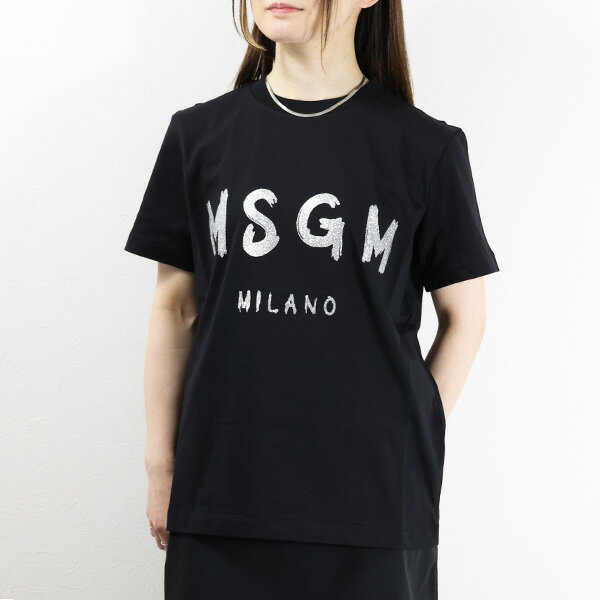 MSGM エムエスジーエム Logo T-Shirt Tシャツ 半袖 クルーネック ロゴT コットン レディース 3441 MDM510 G237002 LaG Onlinestoreのサムネイル