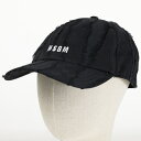 4/30迄！Instagramフォロワーさん限定クーポン発行中！MSGM エムエスジーエム Baseball Cap べースボールキャップ キャップ 帽子 ロゴ刺繍 コットン メンズ 3440ML07 237013