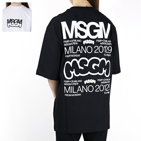Rakuten - MSGM エムエスジーエム Tシャツ Logo T-Shirts 3441MDM102 237002 レディース 半袖 コラボレーション グラフィック クルーネック カットソー コットン ロゴT LaG Onlinestore