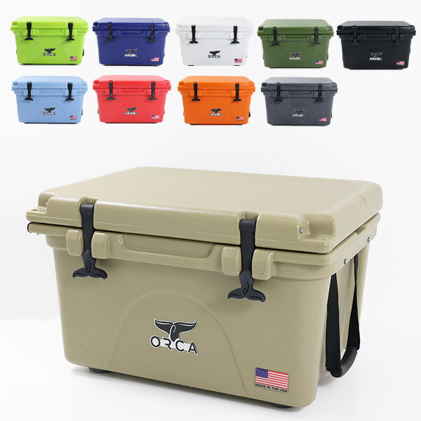 ORCA オルカ ORCA 26 Coolers 26QT 大型 約25L クーラーBOX アウトドア ORCW026 ORCT026 ORCG026 ORCBK/BK026 ORCLB026 ORCNA026 ORCRE/RE026 ORCBZO026 ORCCH026 ORCL026 オルカクーラー　クーラーボックス