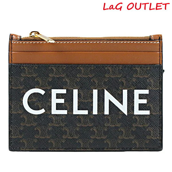 セリーヌ 名刺入れ 【5/18限定！当選確率1/2 最大100％バック】【LaGアウトレット】 Celine セリーヌ Card Case カードケース コインケース トリオンフ 小銭入れ ミニ財布 レディース アウトレット 10F672CQ6 04LU