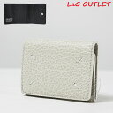 4/30迄！Instagramフォロワーさん限定クーポン発行中！【LaGアウトレット】 Maison Margiela メゾンマルジェラ Tri-Fold Wallet 三つ折り財布 折りたたみ財布 ミニ財布 小銭入れあり レザー 4ステッチ レディース アウトレット S36UI0416 P4455