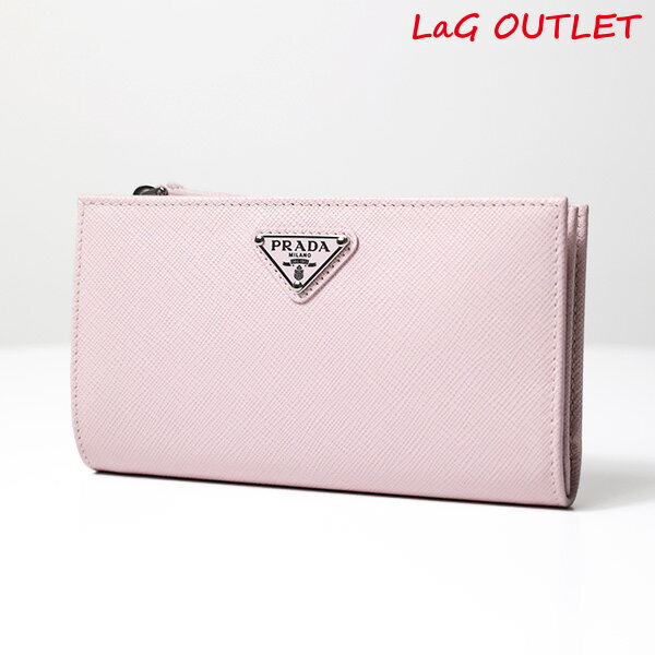 プラダ 長財布 レディース 【5/31迄！SNSフォロワーさん限定 5％OFFクーポン発行中】PRADA プラダ Large Saffiano Leather Wallet 長財布 二つ折り財布 折りたたみ財布 小銭入れあり コンパクト 大容量 レザー ロゴ レディース 1ML009 QHH