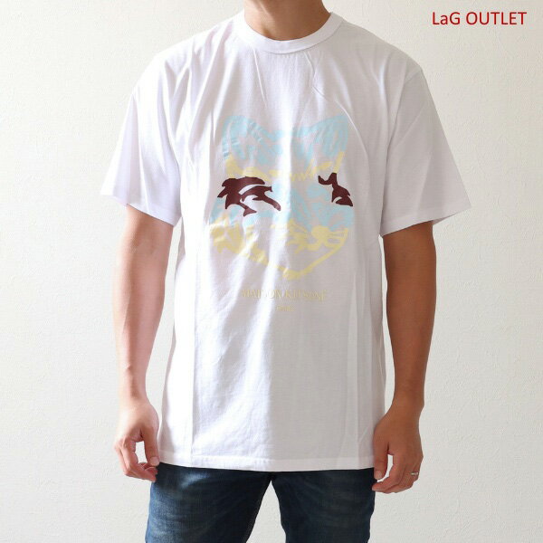 Maison Kitsune ᥾󥭥ĥ Big Fox Print T-Shirts HM00145KJ0008 ӥåեåإå ץ T...