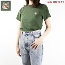 Maison Kitsune メゾンキツネ Fox Head Patch T-Shirts フォックスヘッド パッチ Tシャツ 半袖 カットソー クルーネック トップス コットン レディース アウトレット GW00129KJ0008 LaG Onlinestore