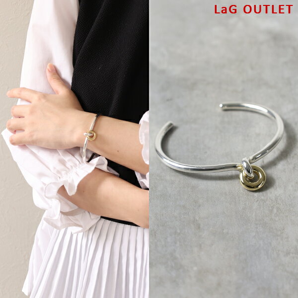 【LaGアウトレット】BOTTEGA VENETA ボッテガヴェネタ ブレスレット Bicolor Bracelet 717020 V507D レディース バングル バイカラー シルバー925 silver925 アクセサリー LaG Onlinestore