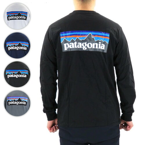 {Patagonia パタゴニア メンズ 長袖 Tシャツ ロングTシャツ P-6 Logo ...