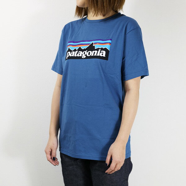【ネコポス配送：1枚迄】Patagonia パタゴニア Boys P-6 Logo T-Shirts Tシャツ 半袖 クルーネック ロゴパッチ コットン キッズ レディース 大人も可 62163