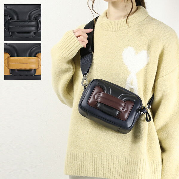 Pierre Hardy ピエールアルディー ALPH PAD BOX Shoulder Bag ショルダーバッグ ボディバッグ クロスボディバッグ 鞄 レザー 本革 レディース AAV06