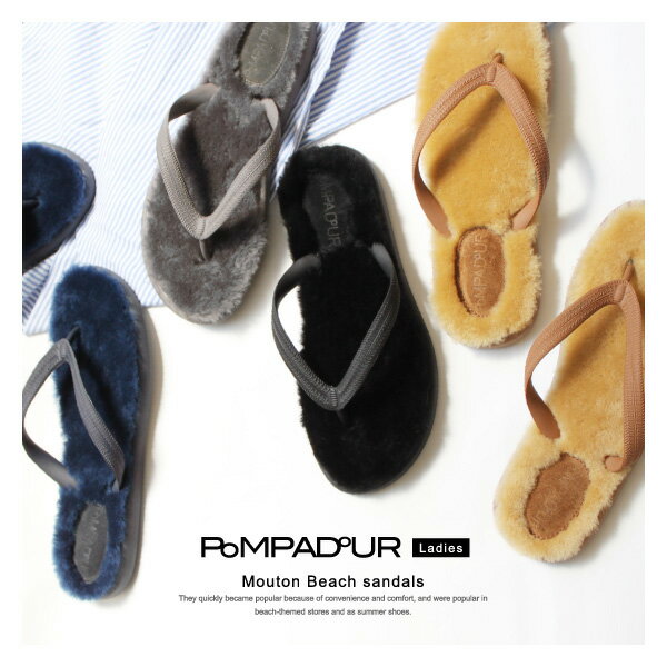 Pompadour |ph[ Beach Mouton Sandal r[`[gT_  