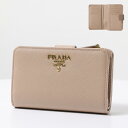 PRADA v_ Bi-Fold Wallet ܂z ܂肽ݍz Kꂠ RpNg S U[ {v Vv fB[X 1ML225 QWA F0236