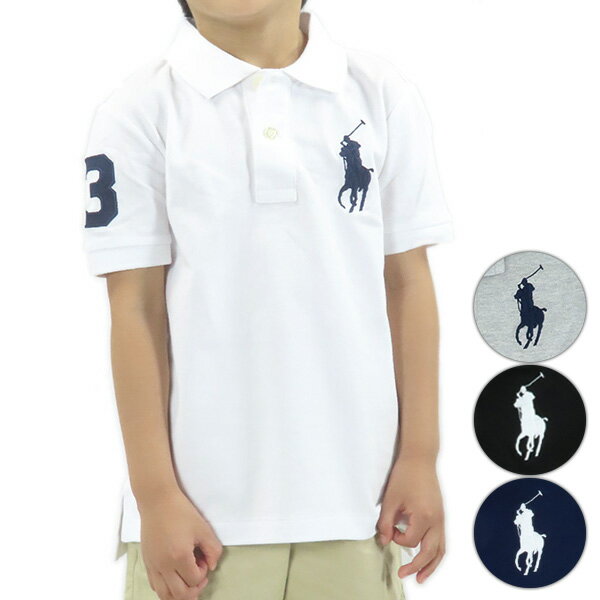 【ネコポス配送：1点まで】RALPH LAUREN ラルフローレン Big Pony Cotton Mesh Polo Shirt ビッグポニー コットン メッシュ 半袖 ポロシャツ ロゴ キッズ 子供 322-670257