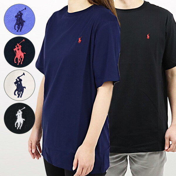 【ネコポス配送：1点まで】POLO RALPH LAUREN ラルフローレン JERSEY CREWNECK COTTON T-SHIRT 323 832904 035 036 037 Tシャツ 半袖 ロゴ 刺繍 クルーネック ワンポイント カジュアル メンズ レディース ユニセックス