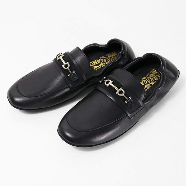 【5/31迄！SNSフォロワーさん限定 5％OFFクーポン発行中】Salvatore Ferragamo サルヴァトーレフェラガモ Nomadic Stories Driver Shoes ノマディック ストーリー ドライビングシューズ ローファー フラットシューズ ガンチーニ 靴 レザー メンズ 020977