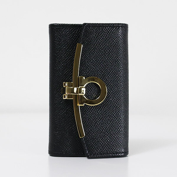 フェラガモ キーケース Salvatore Ferragamo サルヴァトーレフェラガモ GANCINI Key Case キーケース 6連 キーリング付き ガンチーニ レザー レディース 22D151