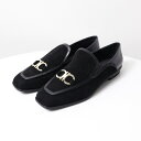 Salvatore Ferragamo サルヴァトーレフェラガモ GANCINI Loafers ガンチーニ ローファー オペラシューズ 靴 スクエアトゥ フラットソール レザー 本革 レディース 733182