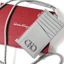 Salvatore Ferragamo サルヴァトーレフェラガモ カードケース コインケース GANCINI Card Case with Strap ガンチー...