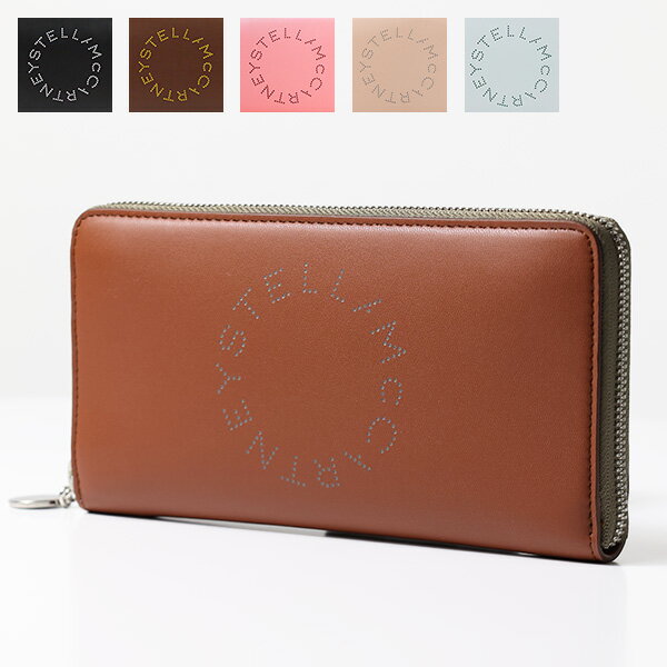 Stella McCartney ステラマッカートニー Zip Around Wallet Bicolor Eco 700251W8856 1000 7773 長財布 ラウンドファスナー ロゴ レディース