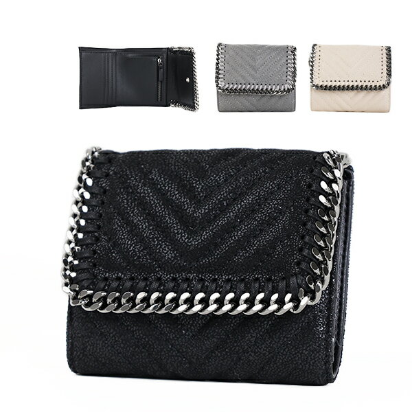 Stella McCartney Xe}bJ[gj[ Small Flap Wallet Eco Shaggy Deer Chevron Quilting O܂z ~jz z t@x `F[ RpNg fB[X 431000 W8859