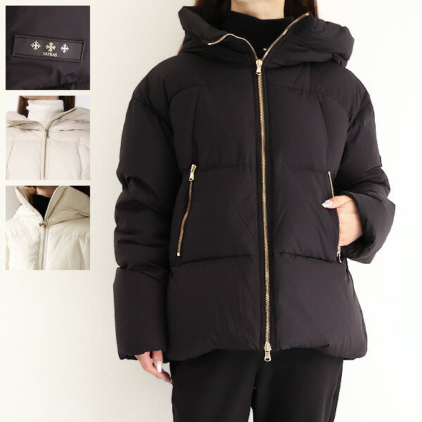 TATRAS タトラス ダウンジャケット GIGI Down Jacket ジジ LJXA0013013588 レディース ナイロン フード付き ロゴパッチ アウター LaG Onlinestore