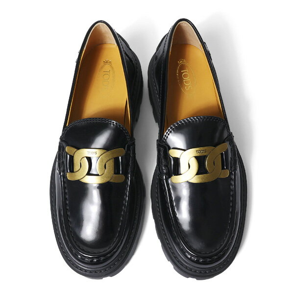 TODS トッズ Kate Leather Loafers ケイト レザー ローファー 本革 ロゴ 厚底 靴 レディース XXW08J0HL60SHA